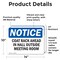 Signmission Coat Rack Ahead In Hall Outside Meeting Room, 14 in W x Rectangle, Vinyl Decal OS-2PACK-NS-D-1014-L-10696 - alternate 2